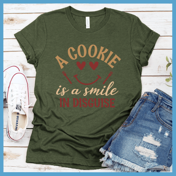 A Cookie Is A Smile In Disguise T-Shirt Colored Edition_1332