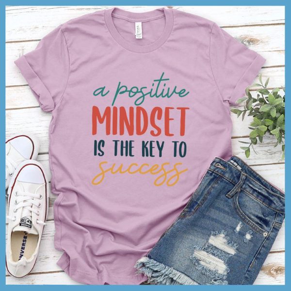 A Positive Mindset Is The Key T-Shirt Colored Edition_4991