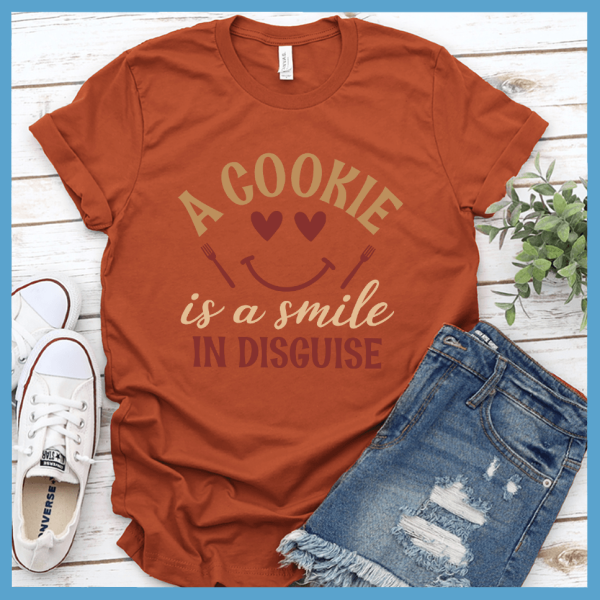 A Cookie Is A Smile In Disguise T-Shirt Colored Edition_1332