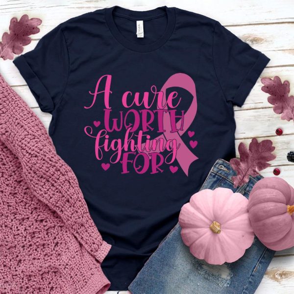 A Cure Worth Fighting For Version 2 Colored Edition T-Shirt_9929