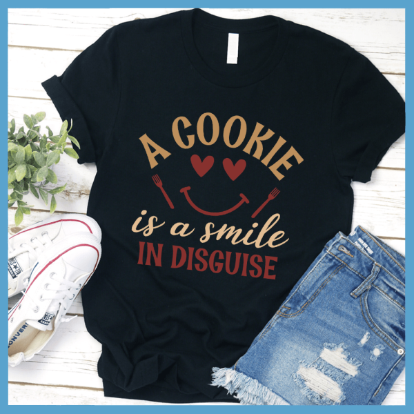 A Cookie Is A Smile In Disguise T-Shirt Colored Edition_1332