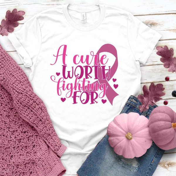 A Cure Worth Fighting For Version 2 Colored Edition T-Shirt_9929