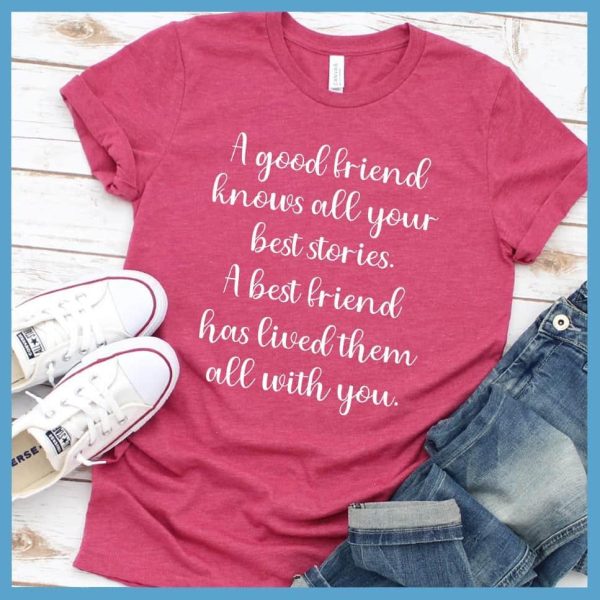 A Good Friend knows All Your Best Stories T-Shirt_7323