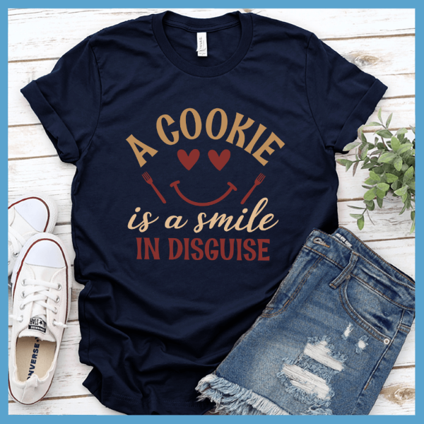 A Cookie Is A Smile In Disguise T-Shirt Colored Edition_1332