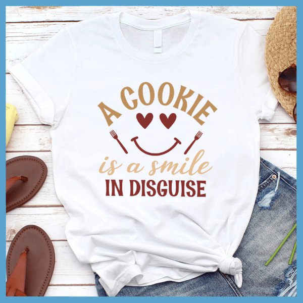 A Cookie Is A Smile In Disguise T-Shirt Colored Edition_1332